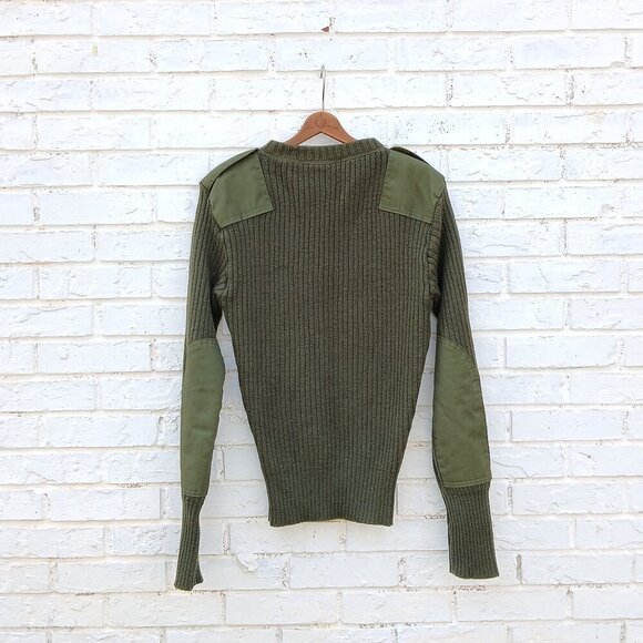 Vintage DSCP Valor Collection Wool Sweater Green - Picture 5 of 7